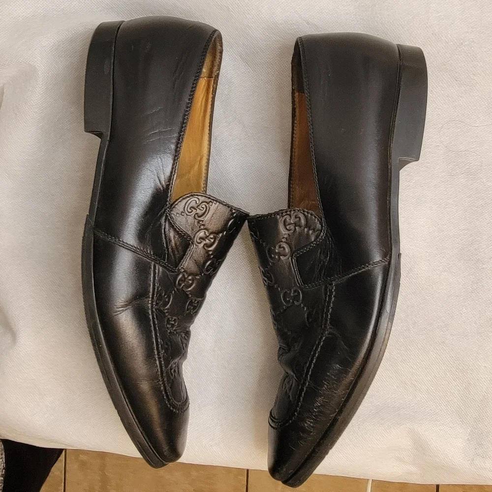 GUCCI MEN'S BROWN GUCCISSIMA LOAFERS SIZE9.5